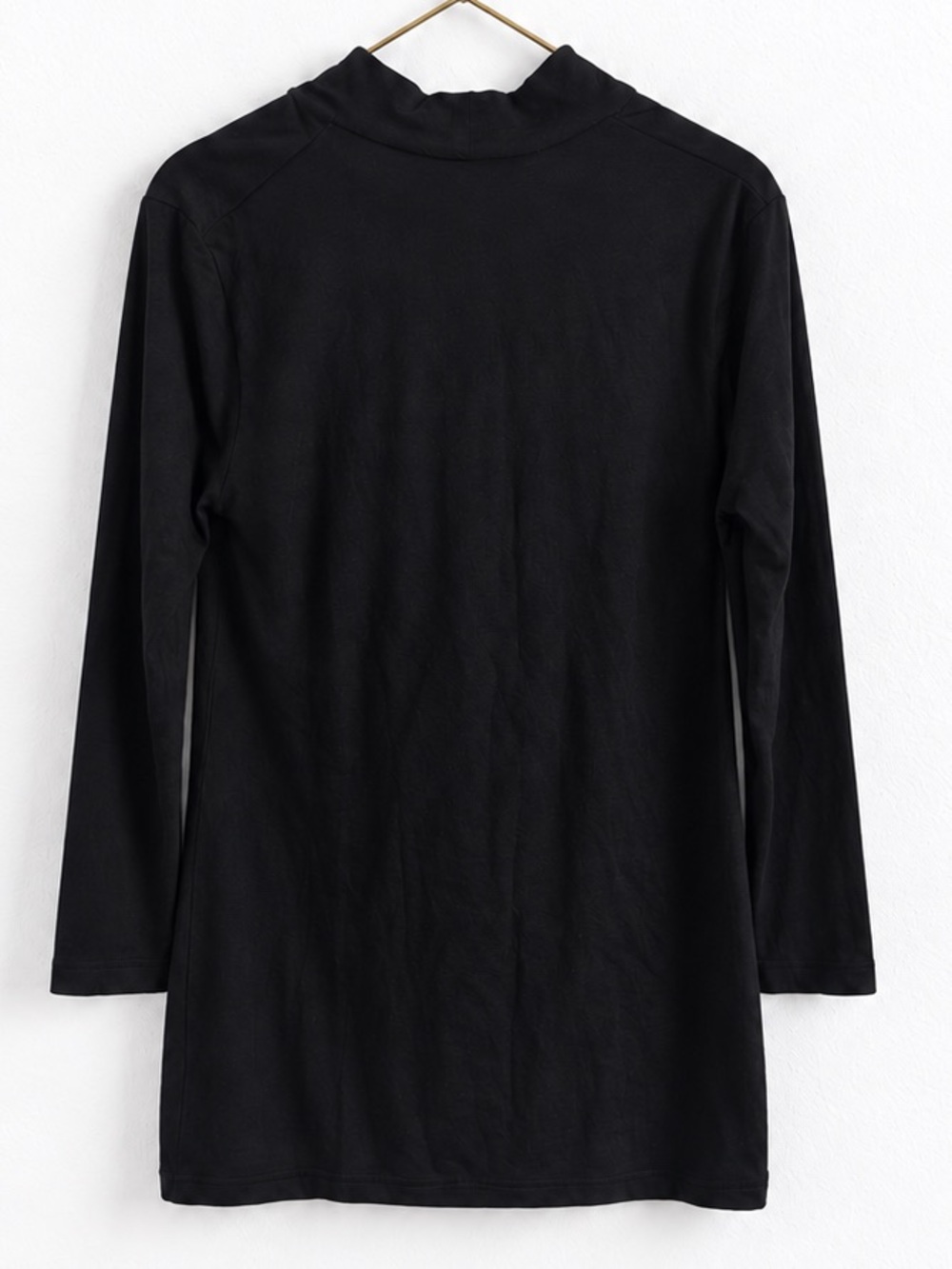 Helmut Lang Black Cowl Neck Long Sleeve Tunic Top Large - Picture 3 of 3